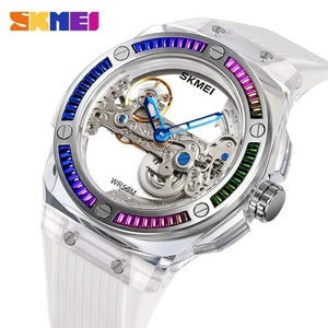 Skmei – M032 – Hollow Automatic 50M Waterproof - White image 0