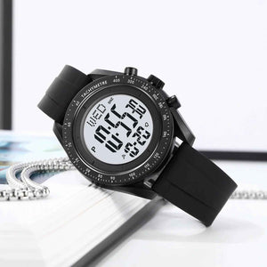 SKMEI 2045 Digital Multifunctional Luminous Waterproof - Black/White