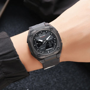 Skmei - 2328 - World Master Dual Display Watch - Black/Transparent image 3