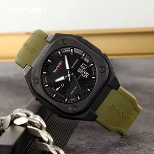 Skmei - 2328 - World Master Dual Display Watch - Army/Green image 0