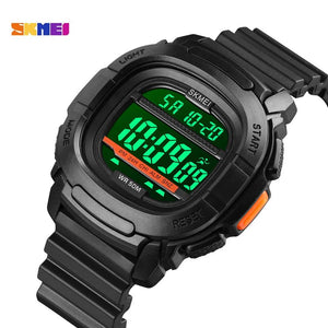 Skmei - 1657 - Sports 50M Waterproof Digital - Black/Black image 3
