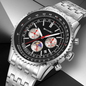 Skmei – 9348 – Executive Chronograph Watch – Black image 4