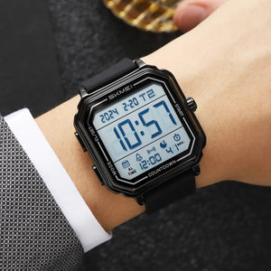Skmei – 2559 – Digital Classic Sports Watch – Black / Silica image 2