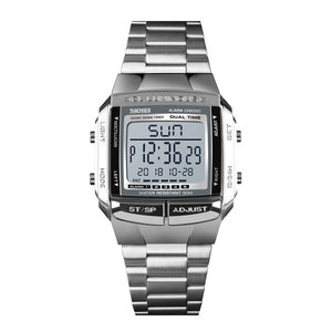 Skmei - 1381 - Digital Stainless Steel Watch - Silver image 1