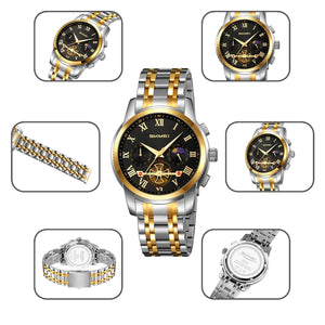 SKMEI - 9394 - Prime Classic Chronograph Stainless Steel - silver/gold-black image 3