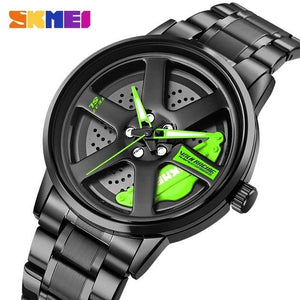Skmei - 1787 - Rotating Wheel Rim - Green image 0