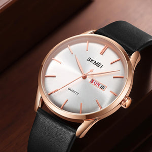 Skmei - 1991 - Reliable Quartz Movement Watch - rose gold image 1