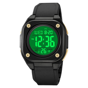 Skmei - 2160 - Smart Digital Functions Watch - black/apricot image 4