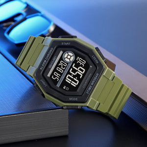 SKMEI - 2552 - Digital Sports Watch - army green image 0