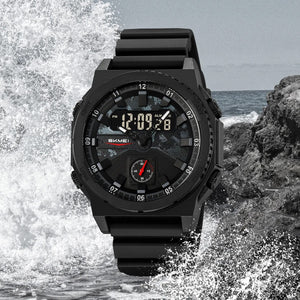 SKMEI - 2355 - Tactical Sports Digital Watch - Black image 1