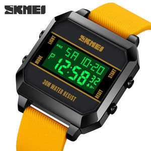 Skmei - 1848 - Digital Waterproof LED Luminous - Yellow image 5