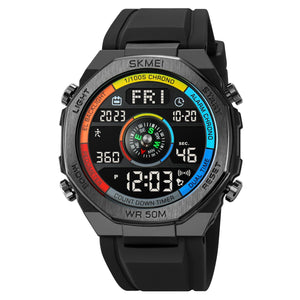 Skmei - 2209 - Digital Step Count Pedometer Watch - colorful/black image 1