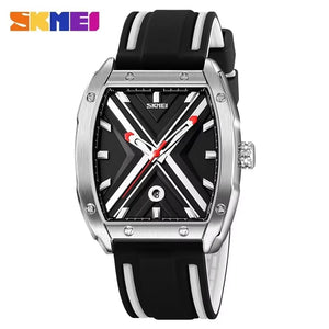 Skmei - 9364 - Sporty Barrel Shape Quartz Watch - Black image 4