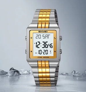 SKMEI - 2335 - Digital Multifunction Stainless Steel Watch - Gold/Silver image 7