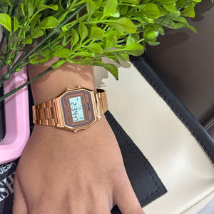 Skmei - 1123 - Digital Stainless Steel Watch - RoseGold image 4