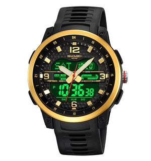 SKMEI - 2401 - High Quality Luxury Watch - Gold image 3