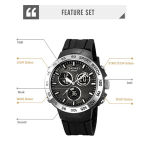 Skmei – 2106 – Bold Sports Edition Watch – Silver image 2