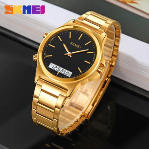 Skmei - 2120 - Electronic Luminous 30m Waterproof - Gold/Black image 0