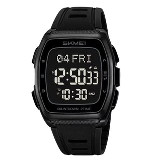 SKMEI 2441 - Smart Digital Sports Watch - Black/Black image 4