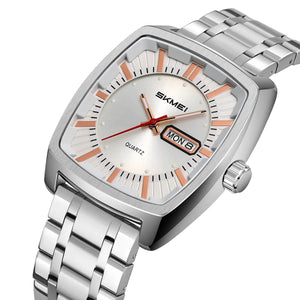 SKMEI - 9354 - Business Analog Quartz Watch - Silver image 0