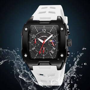 SKMEI - 9345 - Multifunctional Chronograph Quartz Watch - white image 1