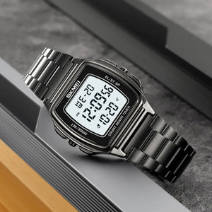 SKMEI 2239 Square Digital Countdown Timer Watch - black image 1
