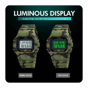 SKMEI 1628 Classic Digital Sports Watch - ArmyGreen/Camo