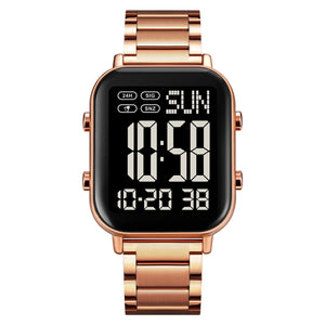 Skmei – 2259 – Digital Steel Watch – Rose Gold/Black image 0