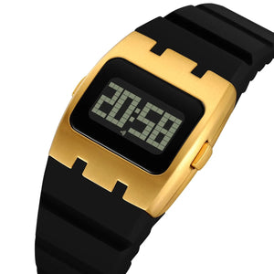 SKMEI 2415 Compact Digital Silicone Strap Watch - Gold image 0