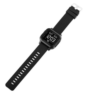 SKMEI 1894 Classic Digital Square Watch - Black/Black