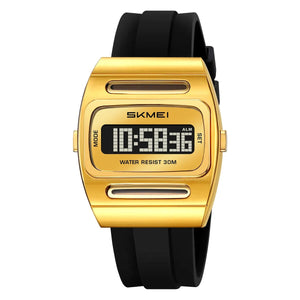 SKMEI 2563 Solar Powered Digital Watch - gold image 2