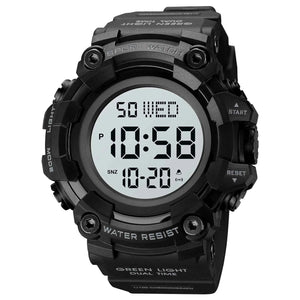 SKMEI 1968 Rugged Digital Sports Watch - Black/White