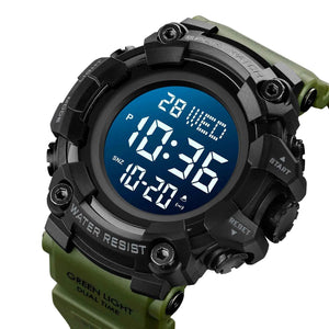 SKMEI 1968 Rugged Digital Sports Watch - ArmyGreen