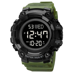 SKMEI 1968 Rugged Digital Sports Watch - ArmyGreen