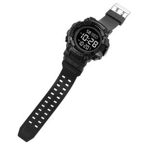 SKMEI 1968 Rugged Digital Sports Watch - Black/Black