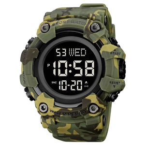 SKMEI 1968 Rugged Digital Sports Watch - GreenCamo