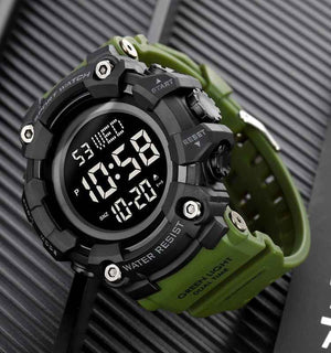 SKMEI 1968 Rugged Digital Sports Watch - ArmyGreen