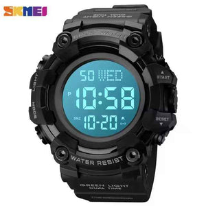 SKMEI 1968 Rugged Digital Sports Watch - Black/White