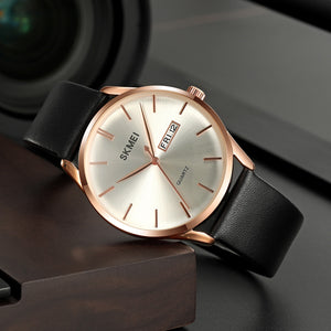 Skmei - 1991 - Reliable Quartz Movement Watch - rose gold image 2