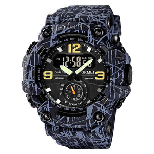 Skmei - 1637 - Warrior Dual Display Watch - Grey/Black image 0