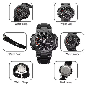 Skmei - 2499 - Analog Digital Dial Display - Black image 3