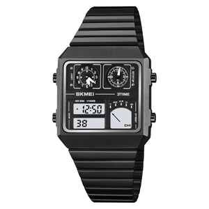 SKMEI 2198 Digital Thermometer Multifunctional Watch - Black image 0