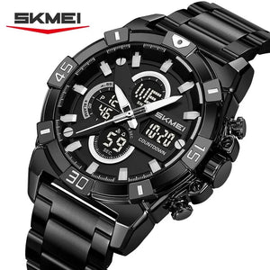 SKMEI 2593 Heavy Duty Digital Chronograph Sports Watch - black image 0