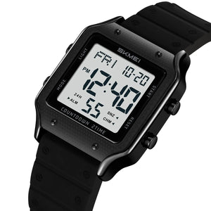 Skmei - 2526 - Women Digital Watch Original Silicone Strap - Black White image 0