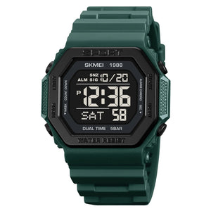 Skmei - 1988 - Street Armor Digital Watch - Dark Green image 0