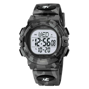SKMEI 2164 Rugged Digital Sports Watch - Grey/Camo