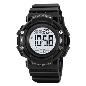 SKMEI 2195 Rugged Digital Sports Watch - Black/White