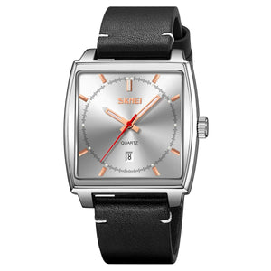 Skmei - 9316 - Elegant Square Analog Watch - silver/silver image 0
