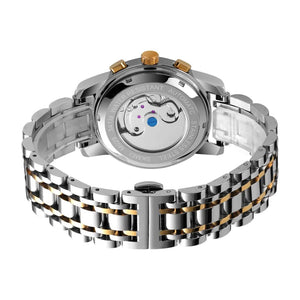 SKMEI - M029 - Automatic Movement Skeleton Watch - gold/silver silver image 2