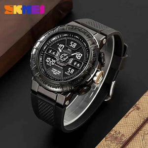 SKMEI 2227 Heavy Duty 3-Time Digital Sports Watch - Black